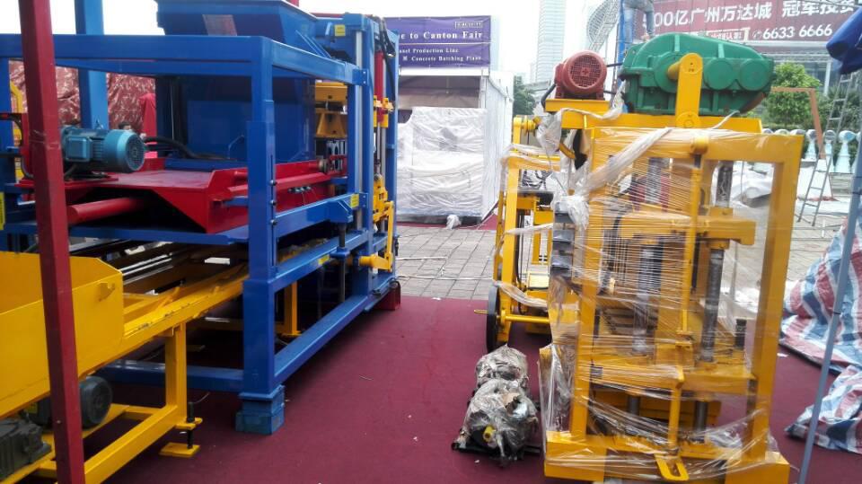 ZCJK 4-40 آلة بلوك اليدوية في معرض كانتون